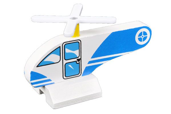 Houten helikopter van Bandits & Angels.