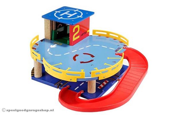 Woodtoys Compacte parkeergarage | Speelgoedgarageshop.nl Woodtoys Compacte parkeergarage | Speelgoedgarageshop.nl