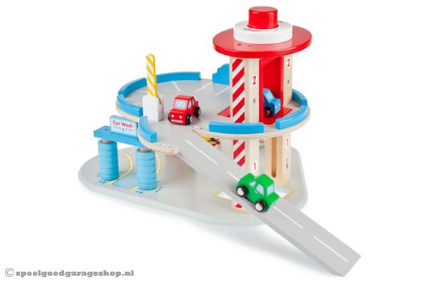 Woodtoys Altijd de laagste prijs bij Speelgoedgarageshop.nl! Woodtoys Compacte parkeergarage | Speelgoedgarageshop.nl