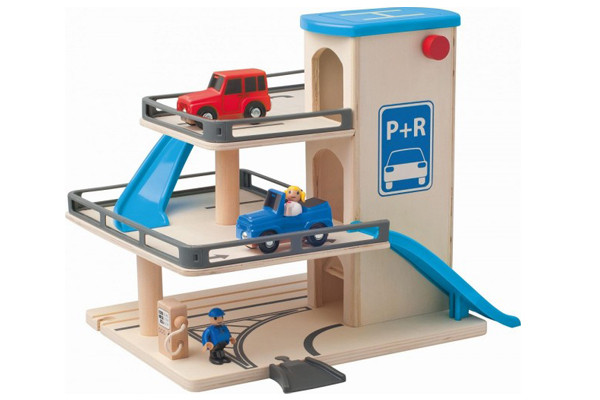Goedkope speelgoedgarages Voordelig bij Speelgoedgarageshop.nl Woodtoys Compacte parkeergarage | Speelgoedgarageshop.nl